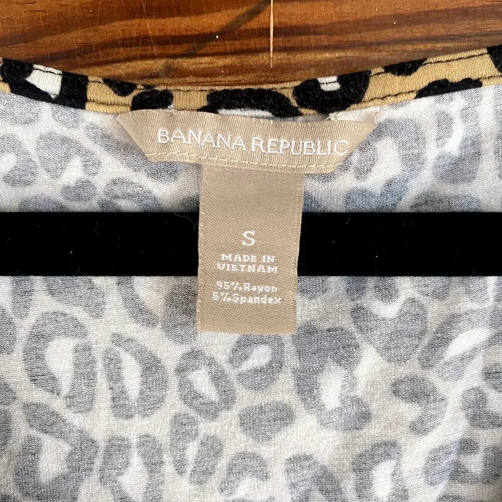 Banana Republic cheetah wrap shirt